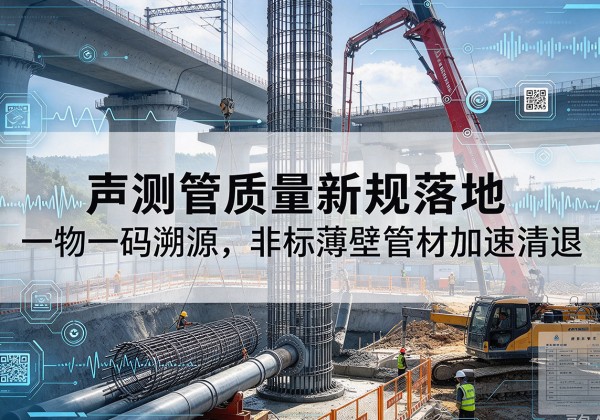 砀山声测管质量新规落地，一物一码溯源，非标薄壁管材加速清退